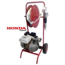 Σύστημα πυρόσβεσης HONDA GP160 πλήρες 1,5'' βενζίνης με τροχούς