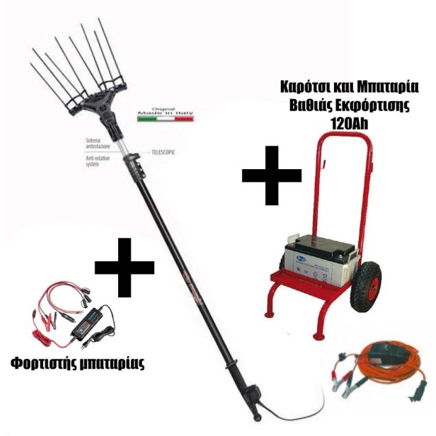Ελαιοραβδιστικό Karbonium Evo Zanon Ιταλίας 33Volt ΕΛΑΙΟΡΑΒΔΙΣΤΙΚΑ ΜΗΧΑΝΗΜΑΤΑ 