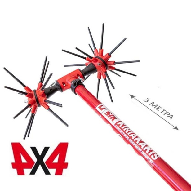 Ραβδιστική βέργα ελιάς SIK 32 4x4 με κοντάρι αλουμινίου & 4 ανεξάρτητες κεφαλές 3 ΜΕΤΡΑ ΕΛΑΙΟΡΑΒΔΙΣΤΙΚΑ ΜΗΧΑΝΗΜΑΤΑ