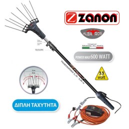 Τηλεσκοπικό Ελαιοραβδιστικό Μπαταρίας ZANON Albatros 33Volt 
