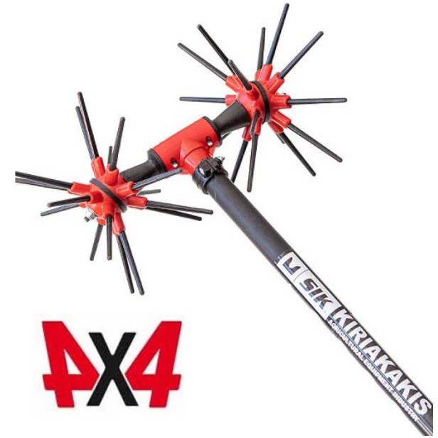 Ελαιοραβδιστικό SIK32 με ελαφρύ κοντάρι carbon κεφαλή 4x4 αχινός με 32 καρμπονικά ραβδάκια ΕΛΑΙΟΡΑΒΔΙΣΤΙΚΑ ΜΗΧΑΝΗΜΑΤΑ 