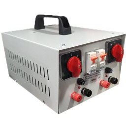 Convertor 230v to 12v for 2 machines with 2 separate switches