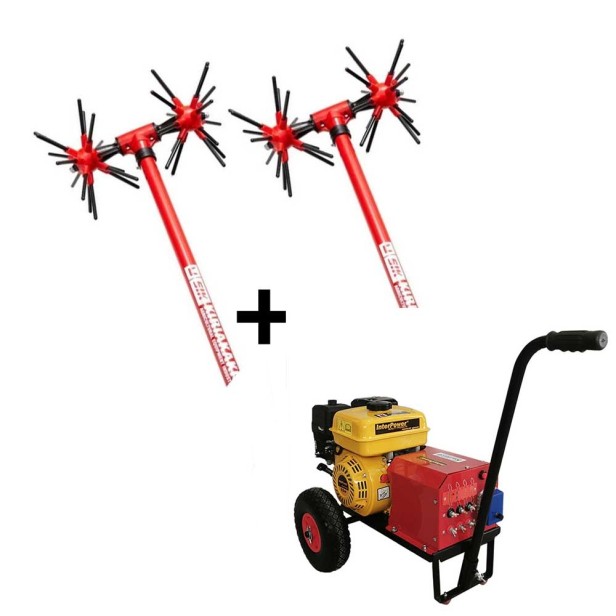 ΣΕΤ δυναμό Interpower 6,5 hp με βέργα αχινό MSR32 διχαλωτό ΕΛΑΙΟΡΑΒΔΙΣΤΙΚΑ ΜΗΧΑΝΗΜΑΤΑ 