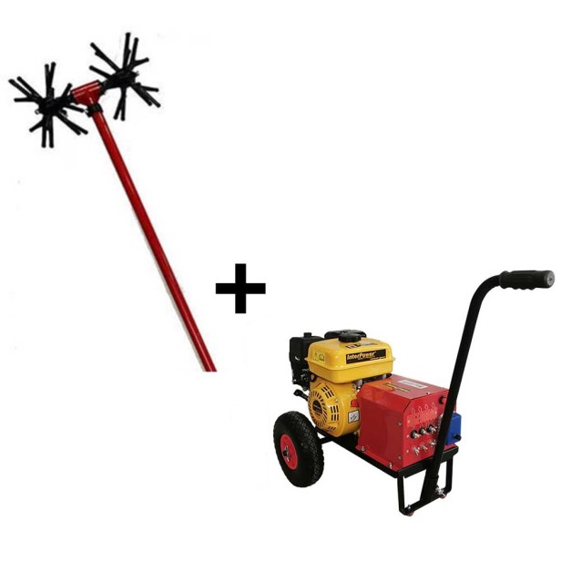 ΣΕΤ δυναμό Interpower 6,5 hp με βέργα αχινό MSR32 διχαλωτό ΕΛΑΙΟΡΑΒΔΙΣΤΙΚΑ ΜΗΧΑΝΗΜΑΤΑ 