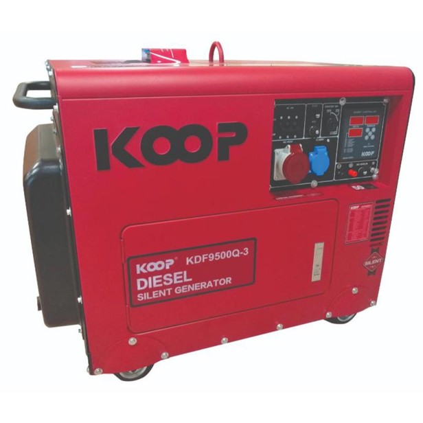 Diesel generator  230V KOOP KDF 9500 Q - 8,3 KVA Electric Generators 