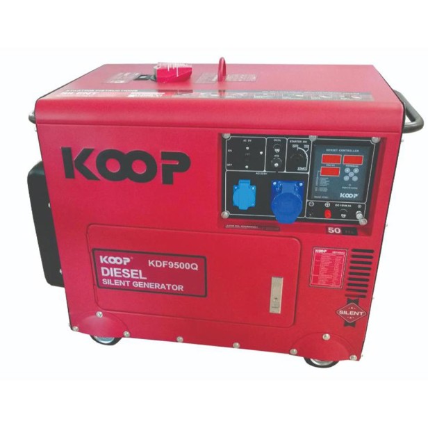 Diesel generator  230V KOOP KDF 9500 Q - 8,3 KVA Electric Generators 