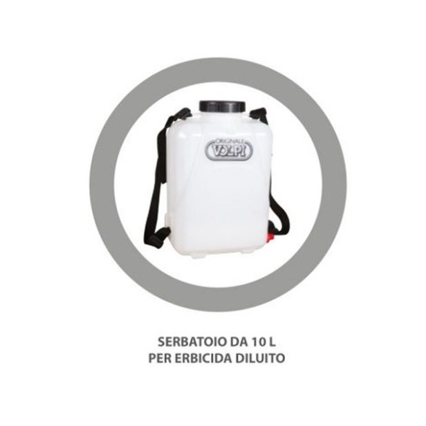 Ψεκαστήρας VOLPI ζιζανιοκτονίας μπαταρίας πλάτης M10V Jolly Ψεκαστήρες - θειωτήρες - σπορείς/λιπασματοδιανομείς