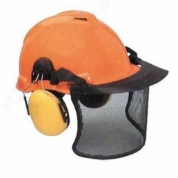 Protection Helmet with screen & earplugs 