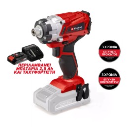 Battery Impact Driver Einhell TE-CI 18/1 Li with 2,5Ah Battery and Charger