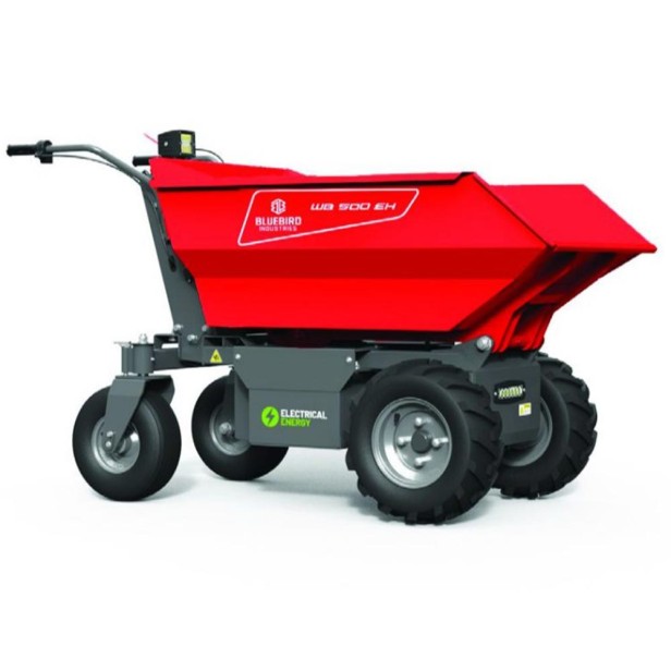 Battery-Powered Transport Vehicle Blue Bird Italy WB 500 EH 1000Watt Brushless 48Volt with Hydroelectric Dumper Special Machines