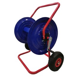 Hose Reel Trolley Metallic Italy with inflated wheels