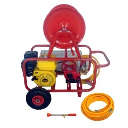 Gasoline sprayer 22A Interpower 6,5hp with wheels,reel, 100m hose & spraying gun