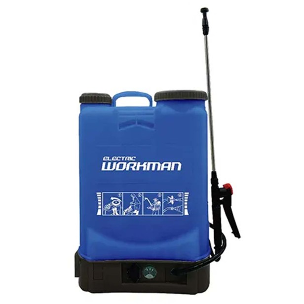 Ψεκαστήρας μπαταρίας πλάτης ELECTRIC WORKMAN 16 EW16 λίτρα - θειωτήρες - σπορείς/λιπασματοδιανομείς